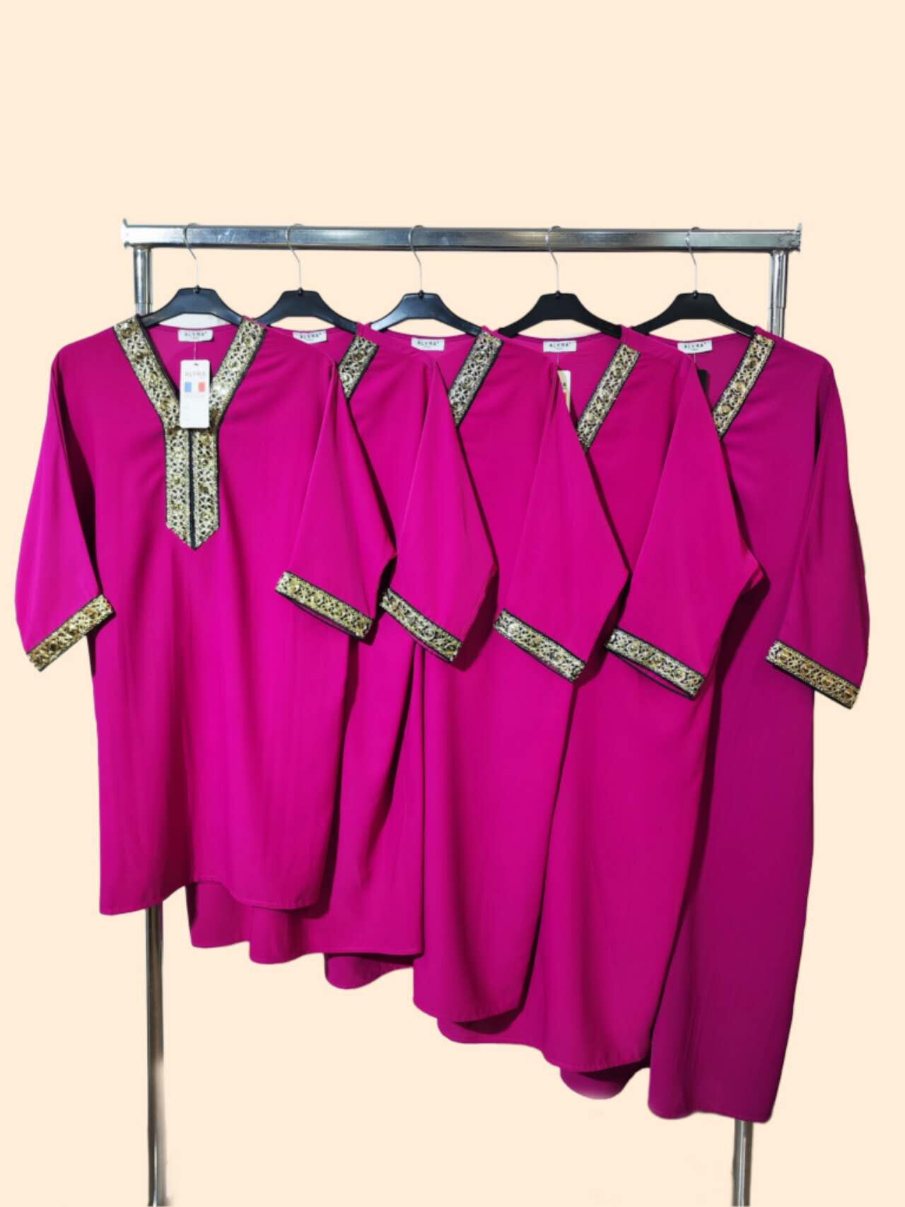 Grossiste ALYRA - ABAYA - Robe abaya papillon pour enfant 6 8 10 12 14