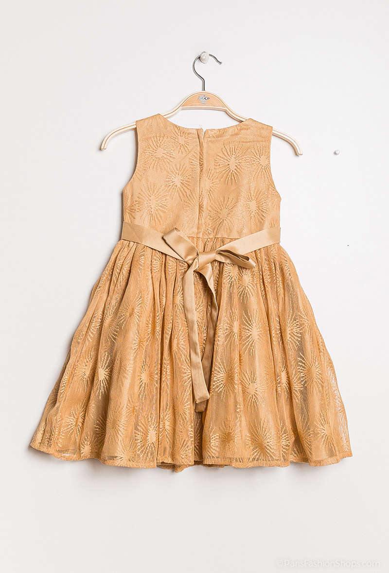 Children dress 606G - Golden - 2 - large format