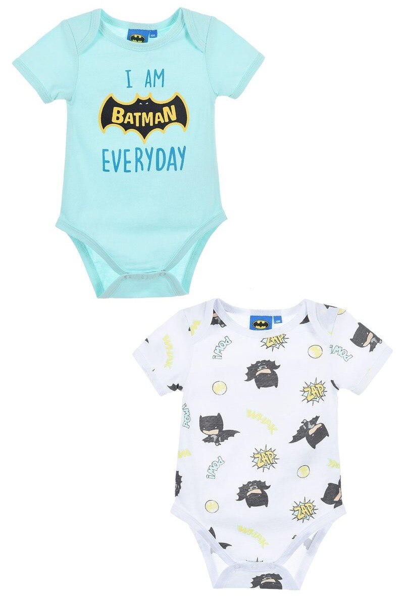 Wholesaler Batman - Pack of 2 body baby BATMAN 100% cotton
