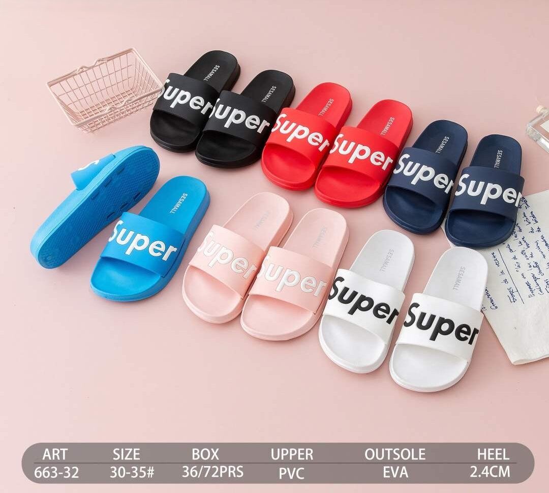 Grossiste BEAVITA SHOES - Tongs de plage 30-35 : Confort et Polyvalence en 6 Couleurs.