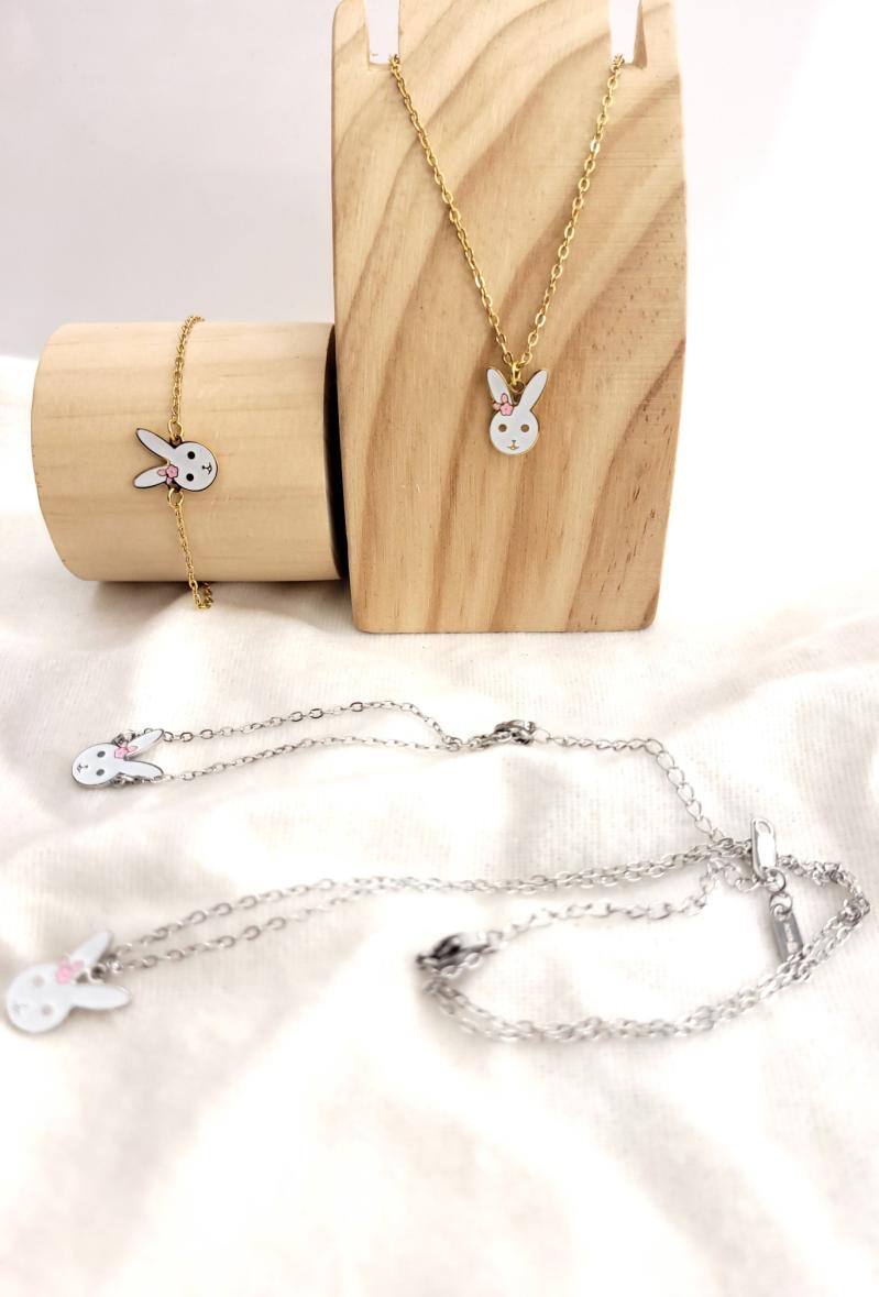 Grossista Bijoussimo - Set di gioielli in acciaio per bambini