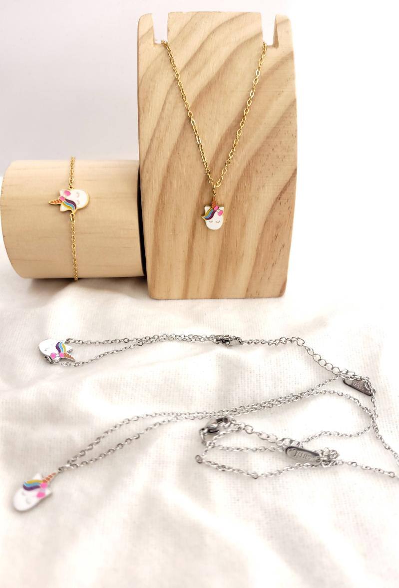 Grossista Bijoussimo - Set di gioielli in acciaio per bambini