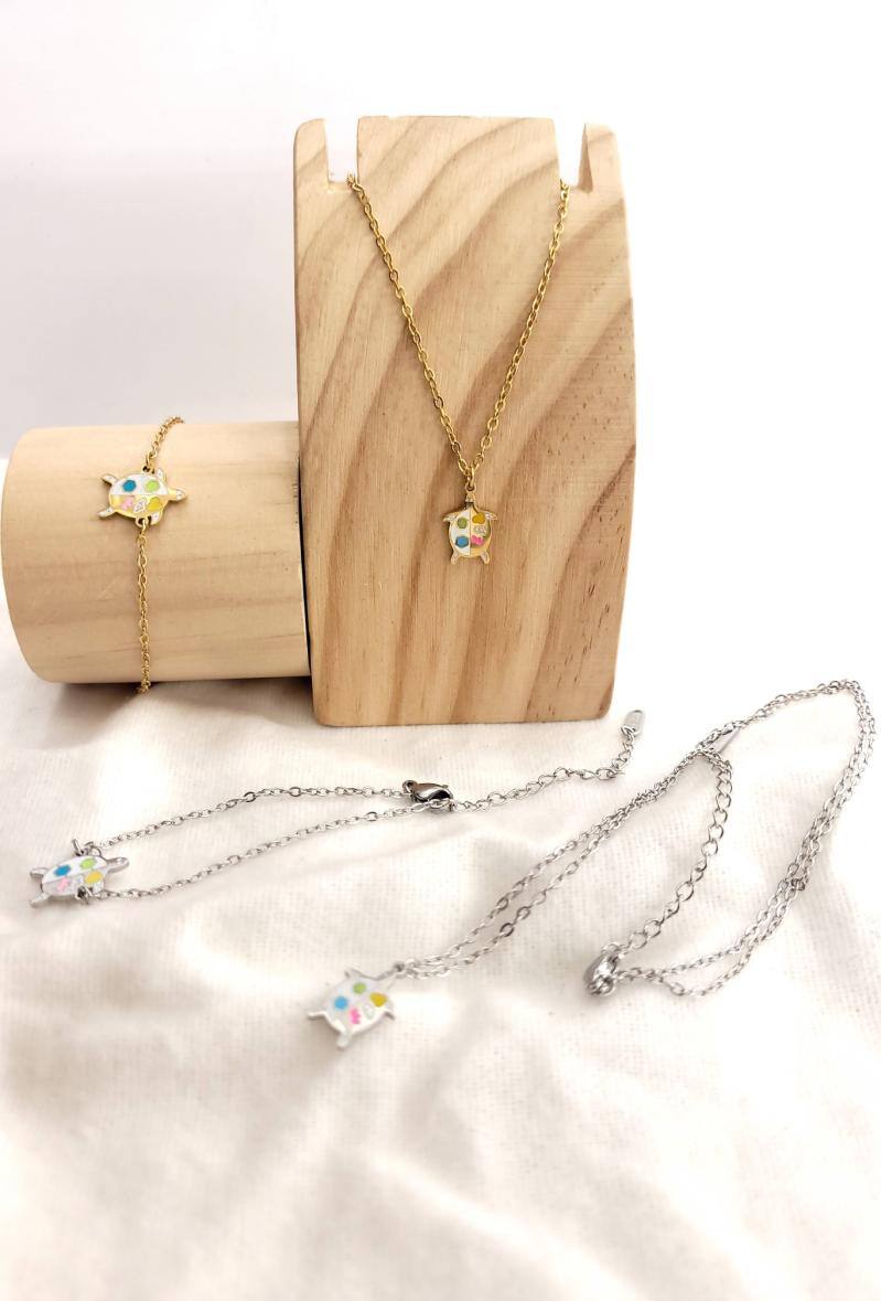 Grossista Bijoussimo - Set di gioielli in acciaio per bambini