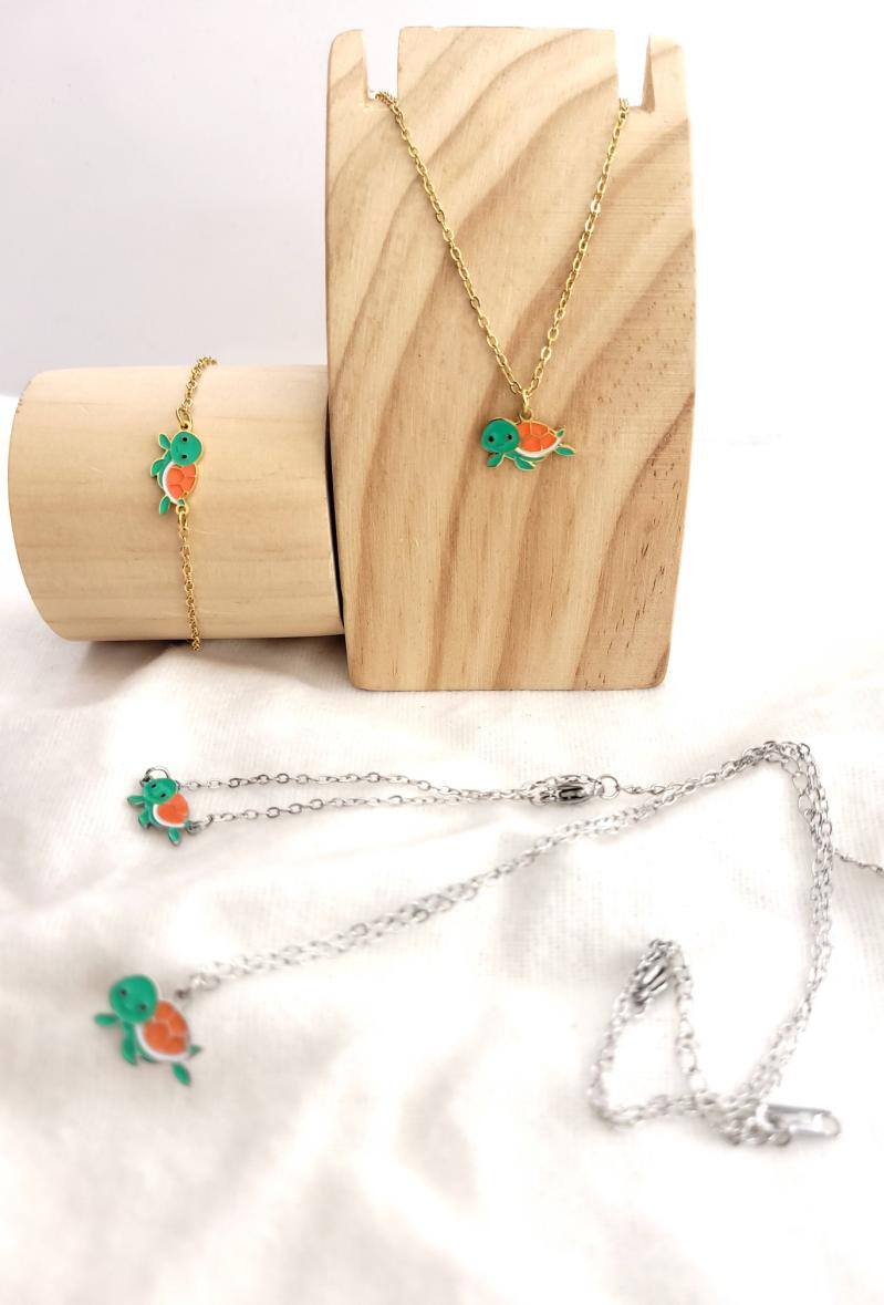 Großhändler Bijoussimo - Kinderschmuckset aus Stahl