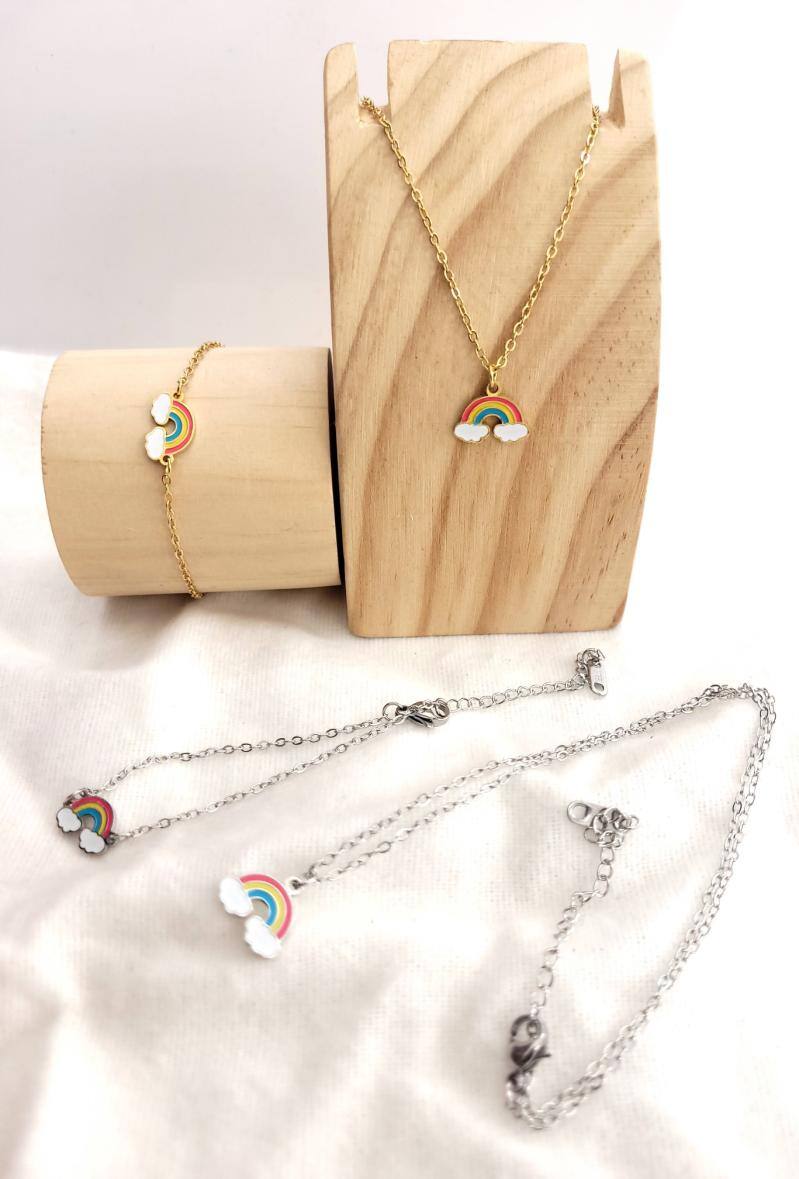 Grossista Bijoussimo - Set di gioielli in acciaio per bambini