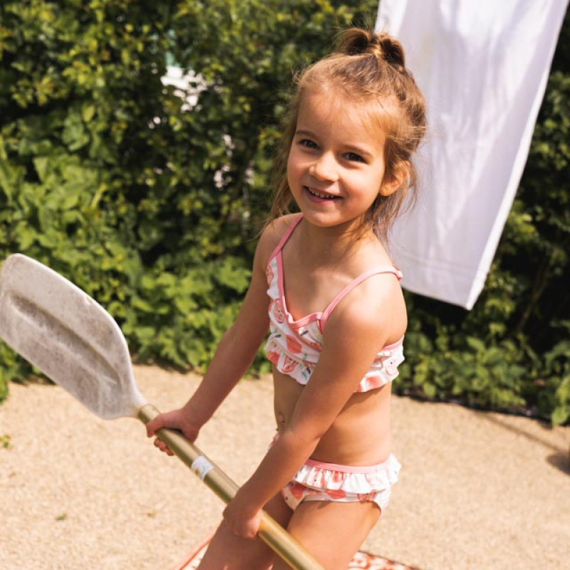 Wholesaler BLUE WHITE - GIRL’S 2-PIECE SWIMSUIT