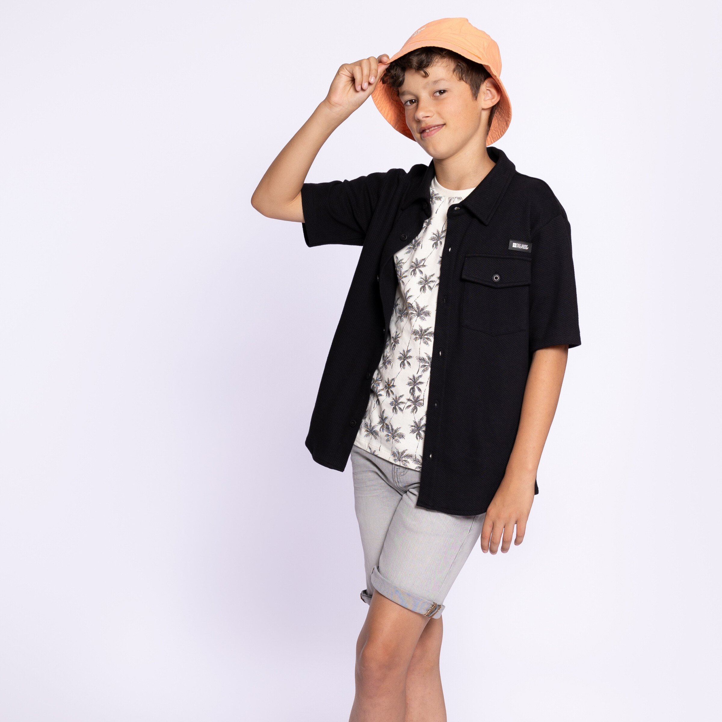 Wholesaler BLUE WHITE - BOY'S SHIRT