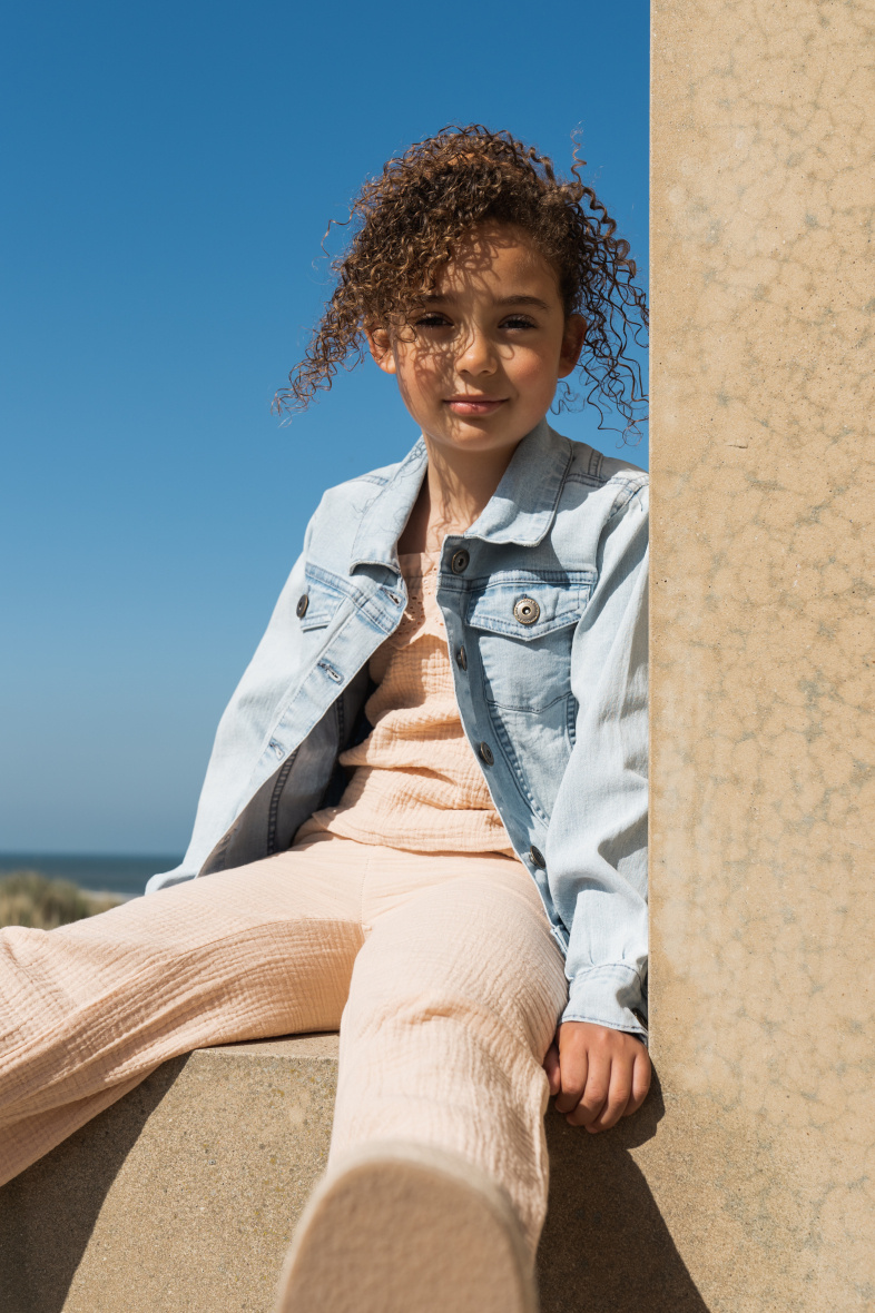 Wholesaler BLUE WHITE - GIRL’S JUMPSUIT
