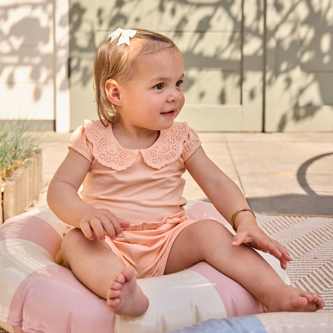 Grossiste BLUE WHITE - SHORT BÉBÉ FILLE