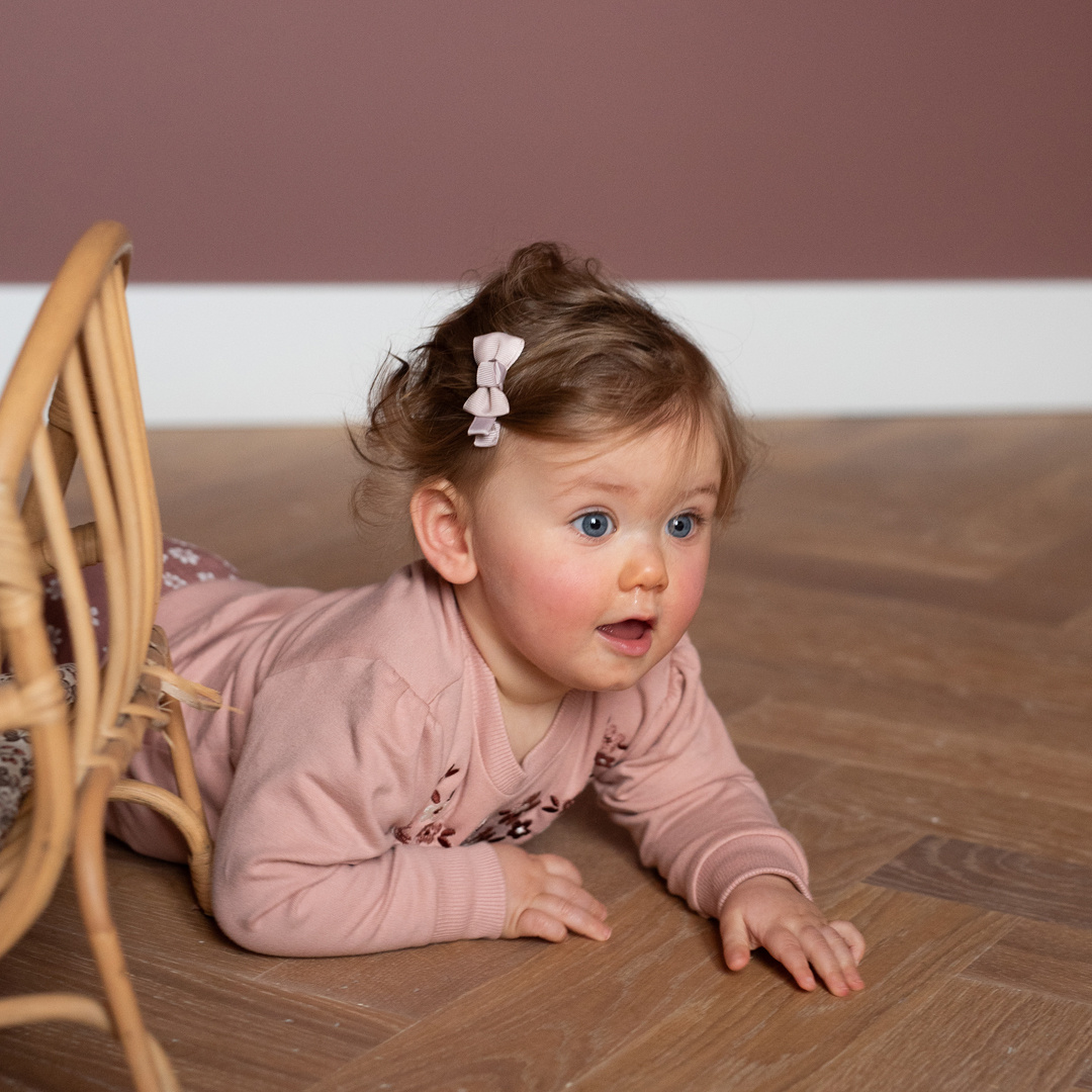 Mayorista BLUE WHITE - JERSEY PARA BEBÉ NIÑA EN ROSA EMPOLVADO