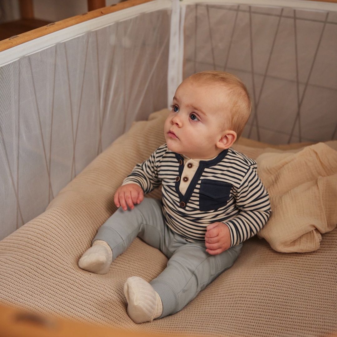 Großhändler BLUE WHITE - Langarmshirt für Baby Jungen