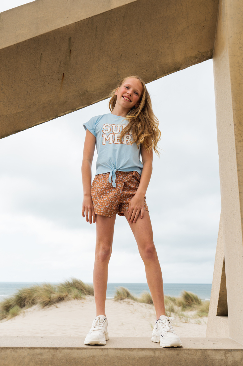 Wholesaler BLUE WHITE - GIRL’S T-SHIRT