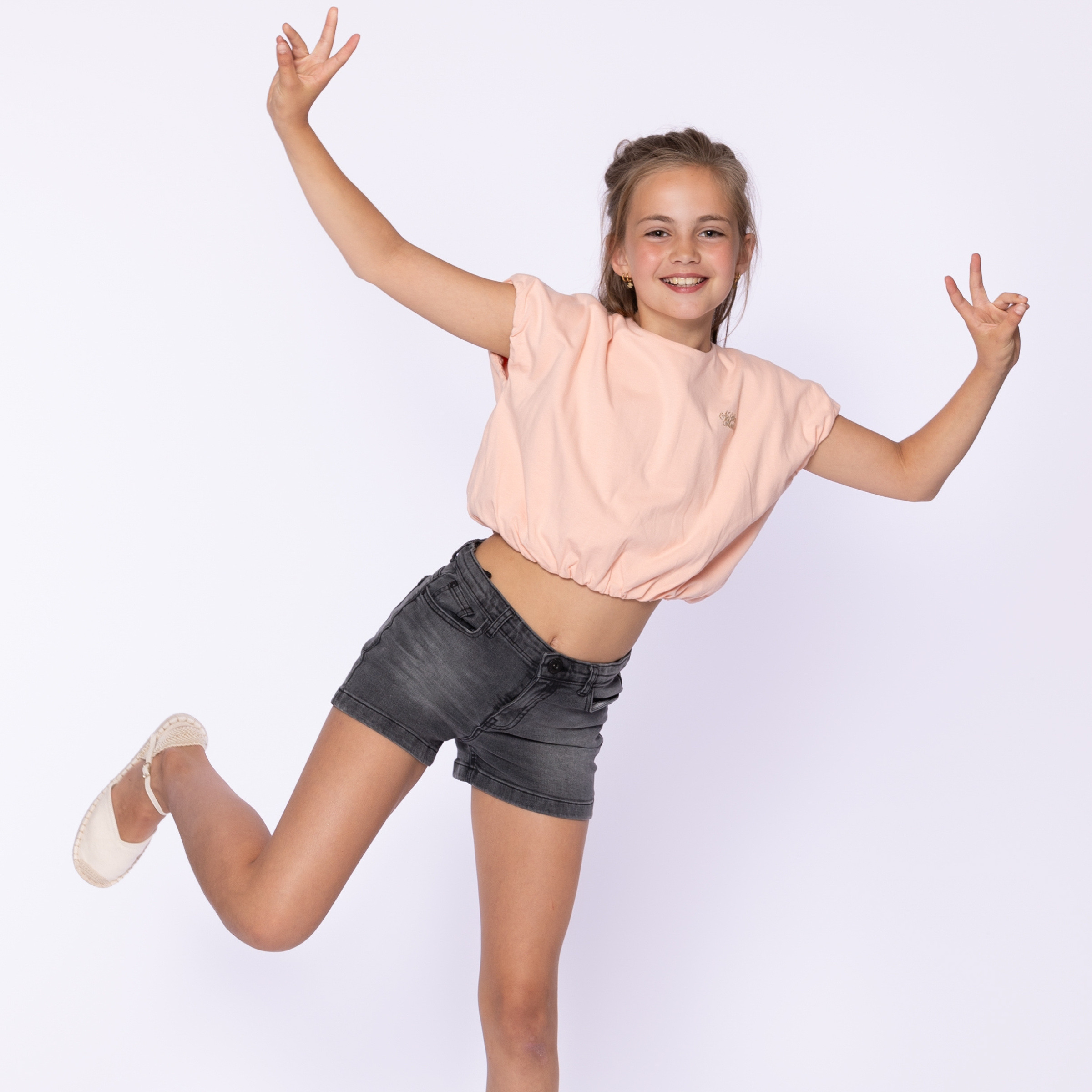 Wholesaler BLUE WHITE - T-SHIRT GIRL