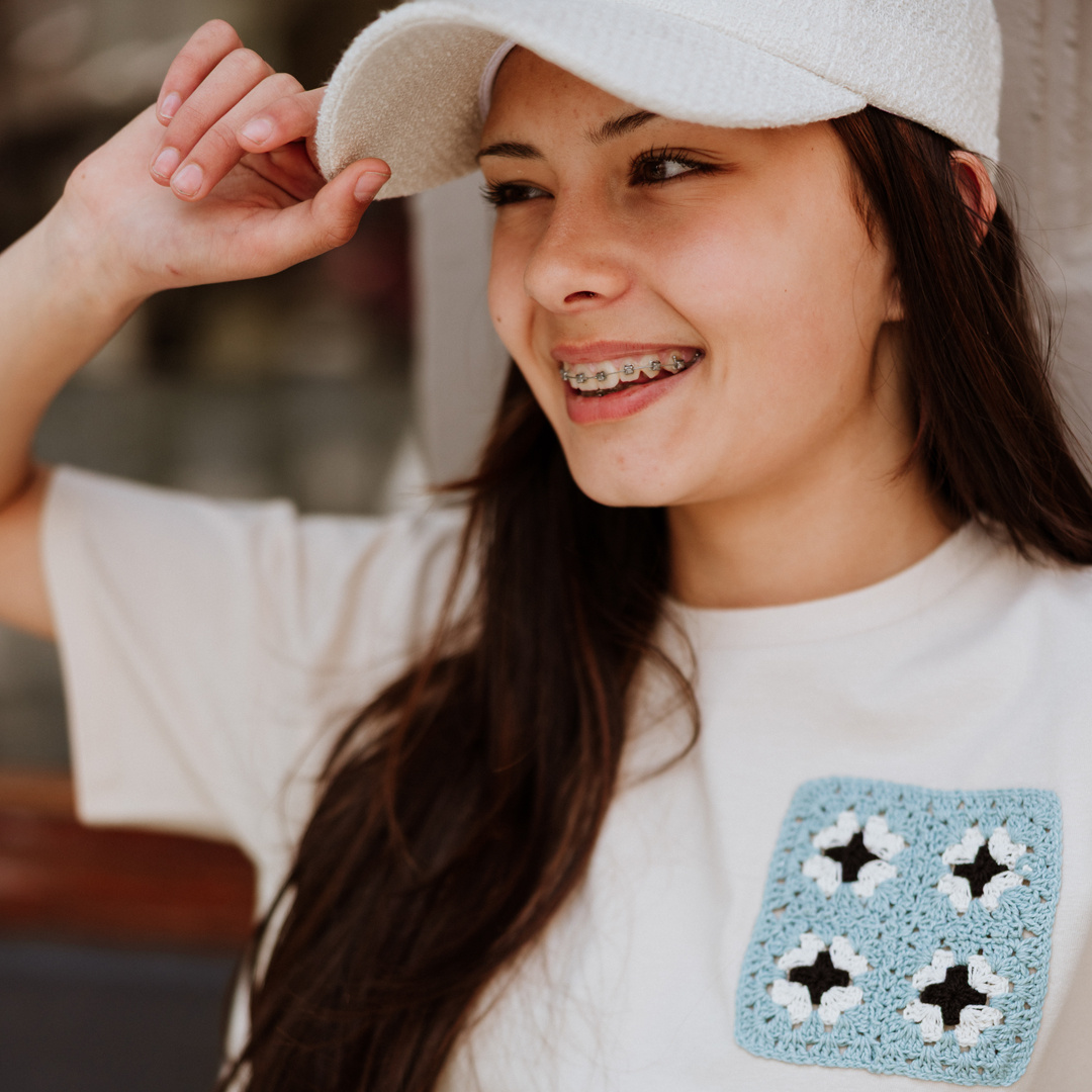 Grossista BLUE WHITE - MAGLIETTA PER RAGAZZA
