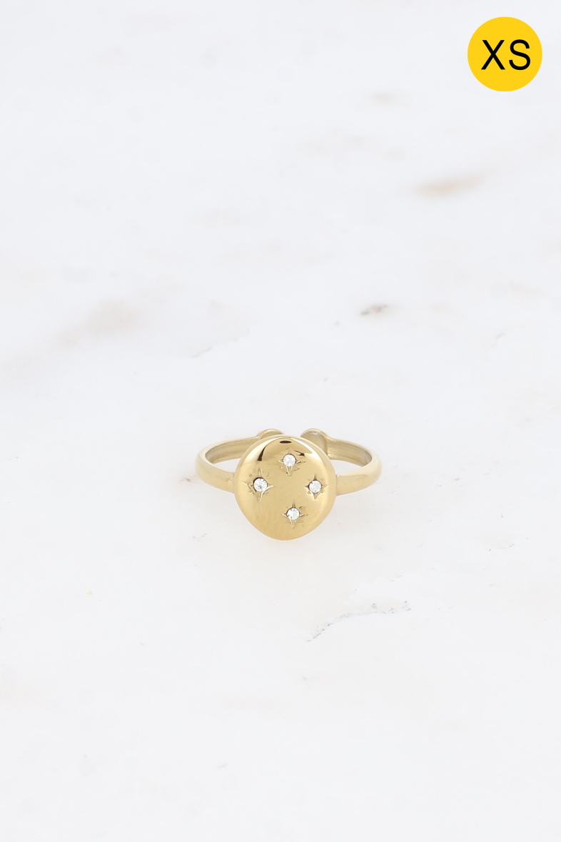 Mayorista Bohm - Anillo Pluivioa XS - redondo, estrellas y óxidos de circonio