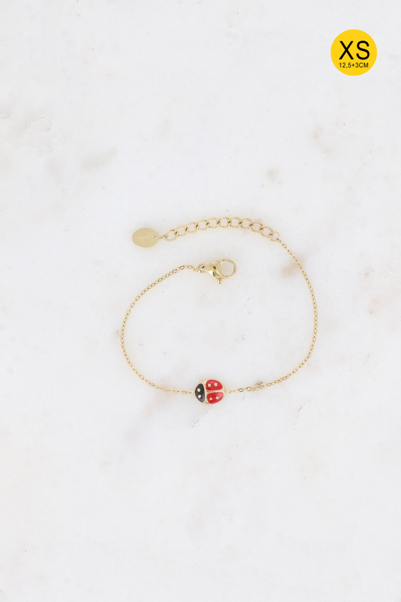 Wholesaler Bohm - XS bracelet - enameled ladybug