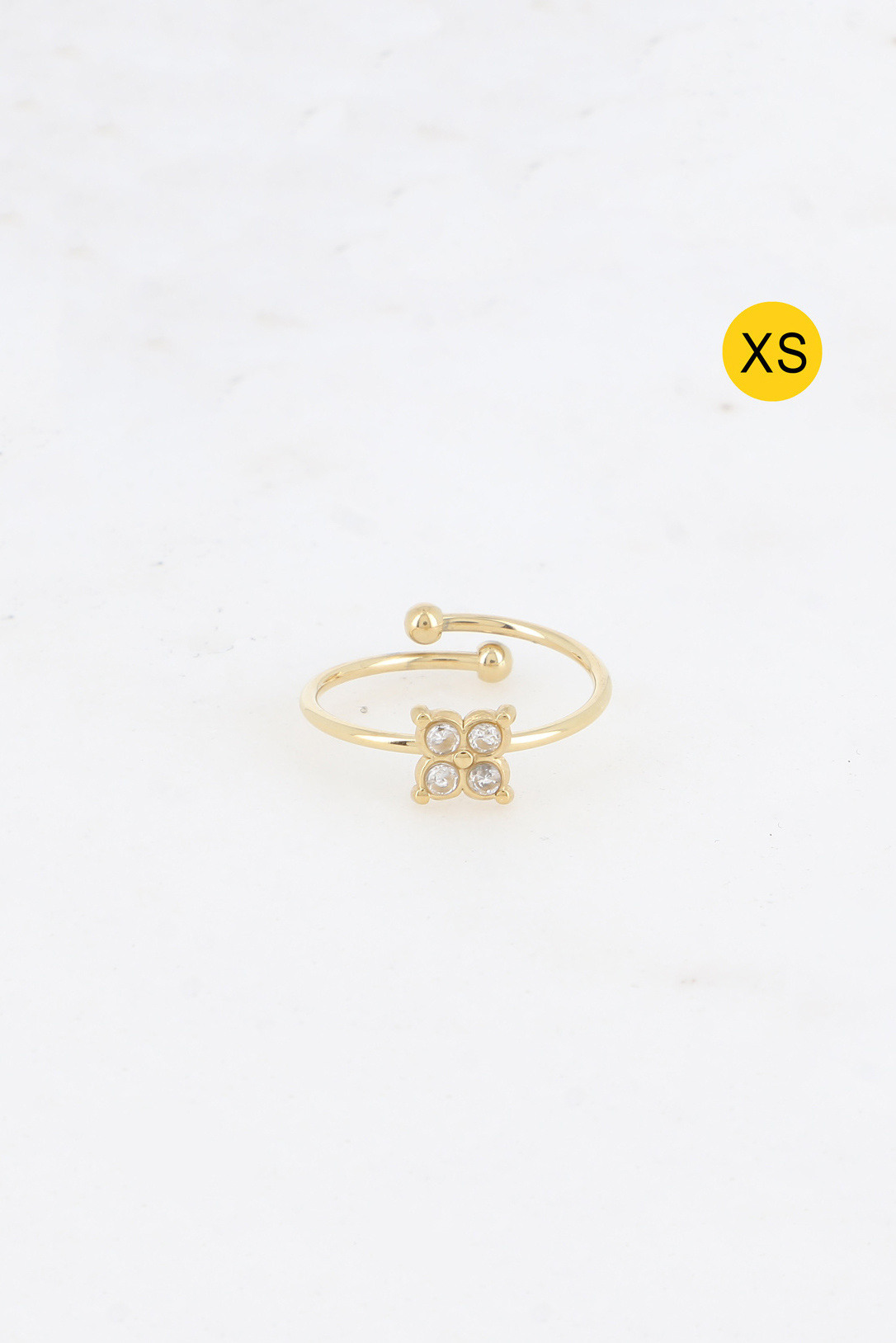 Grossiste Bohm - Bague XS - trèfle et oxydes de zirconium