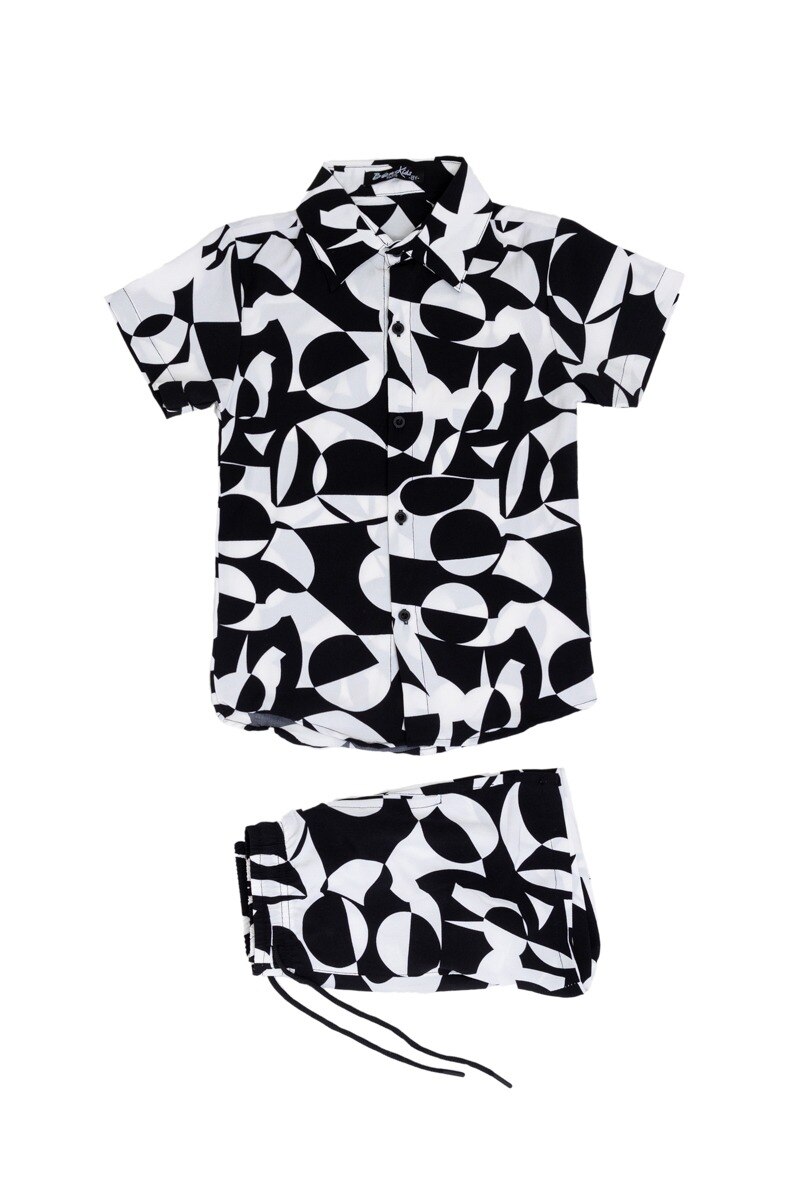 Wholesaler Boomkids - Shirt + short set printed