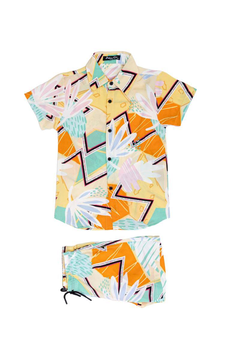 Wholesaler Boomkids - Shirt + short set printed