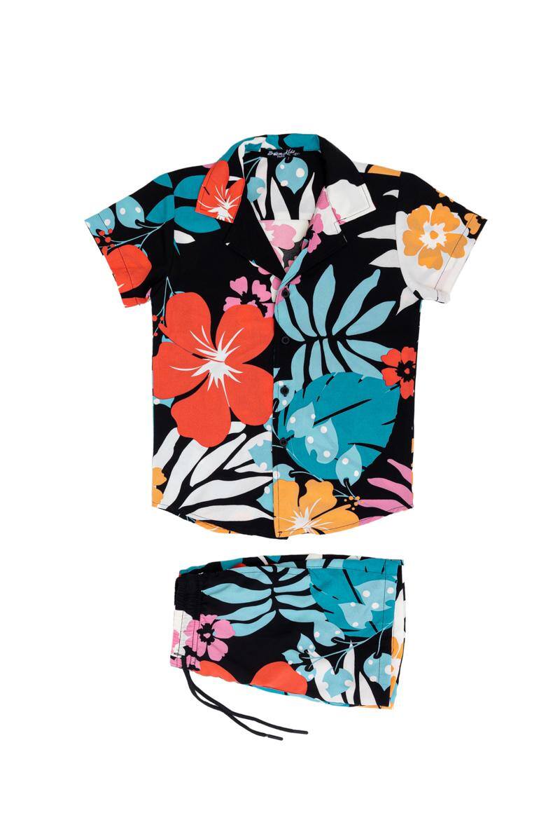 Wholesaler Boomkids - Shirt + short set printed