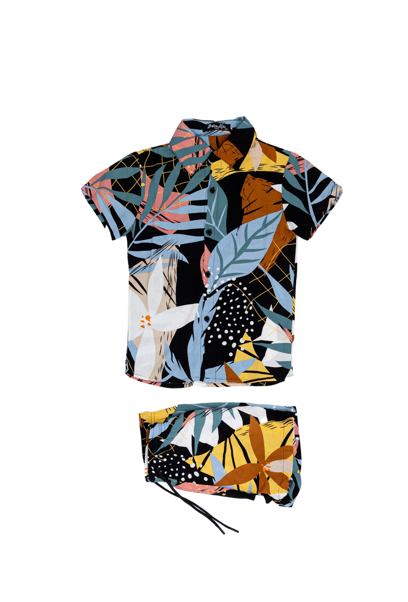 Wholesaler Boomkids - Shirt + short set printed