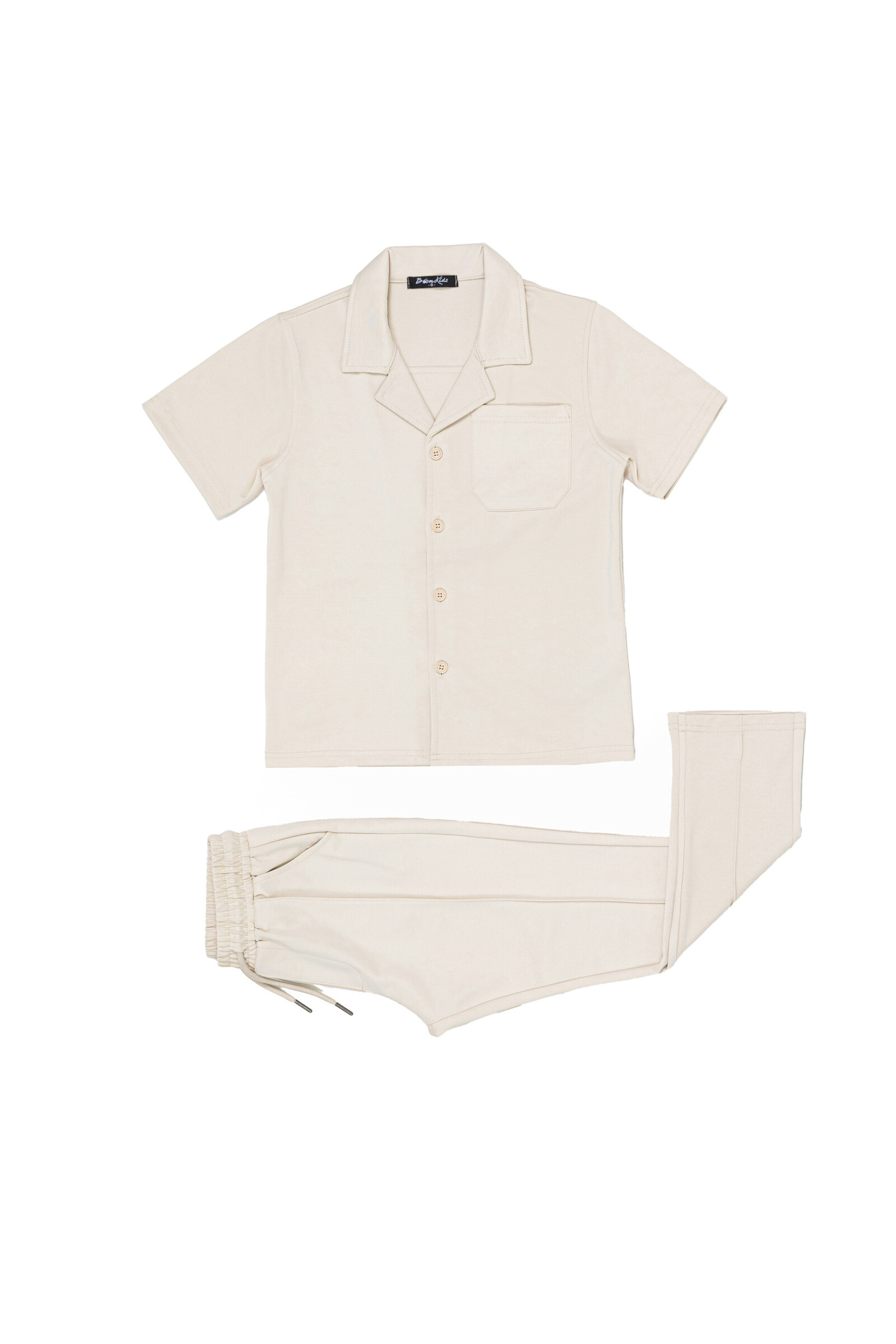 Großhändler Boomkids - Bedrucktes Hemd + Shorts-Set