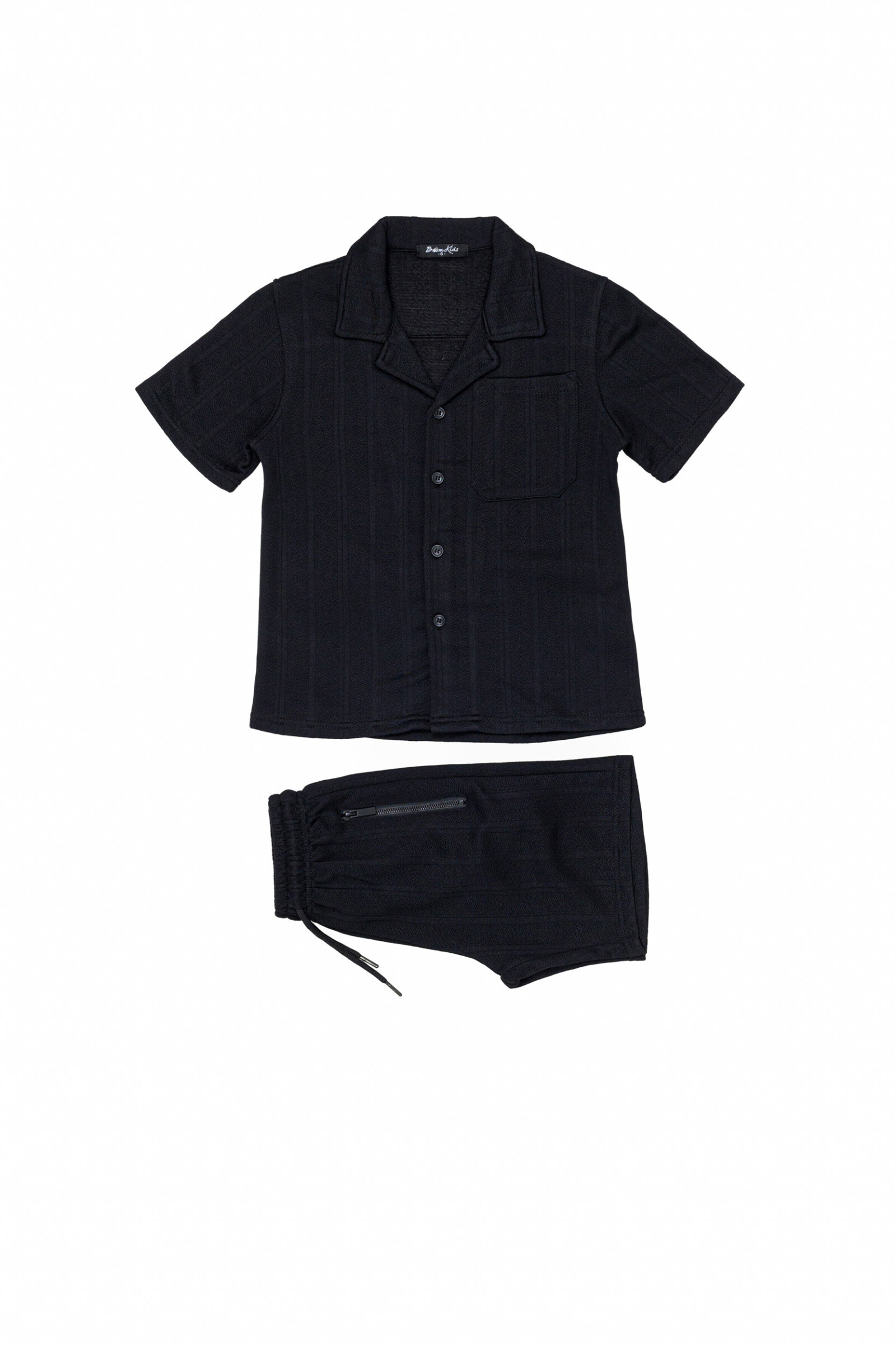 Großhändler Boomkids - Bedrucktes Hemd + Shorts-Set