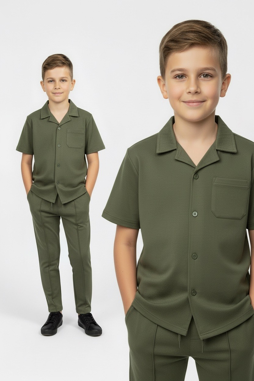 Grossiste Boomkids - Ensemble chemise pantalon