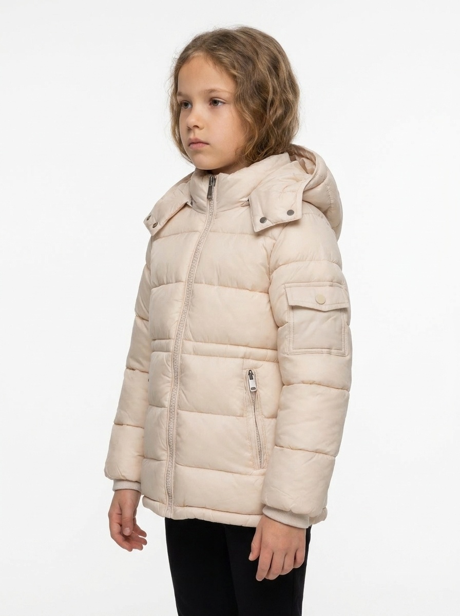 Großhändler Boomkids - Daunenjacke mit abnehmbarer Kapuze