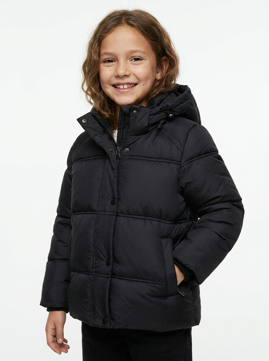 Großhändler Boomkids - Mädchen-Daunenjacke mit Cordfutter