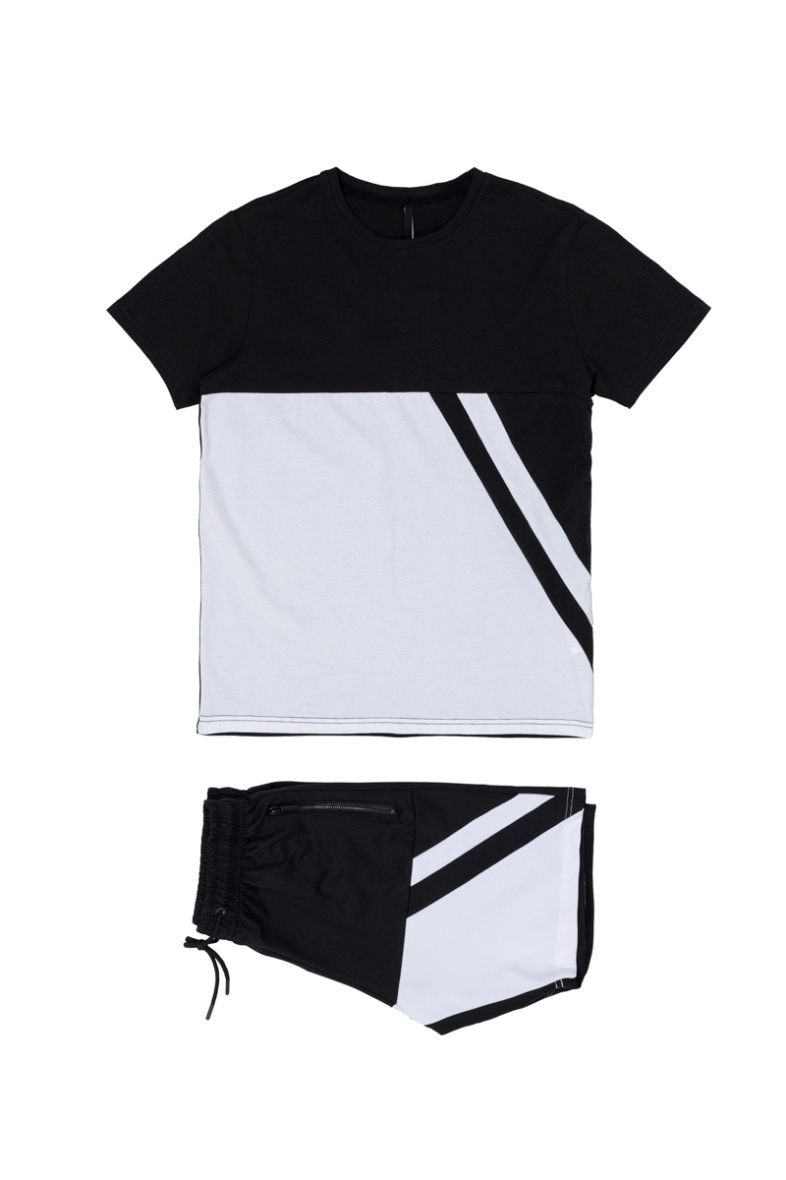Grossiste Boomkids - Ensemble t-shirt + short avec zip sur les poches