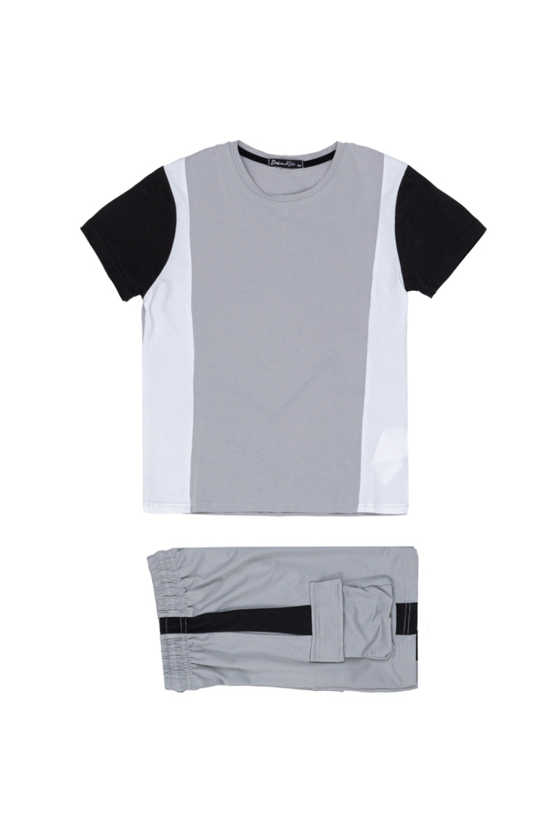 Grossiste Boomkids - Ensemble t-shirt + short avec zip sur les poches