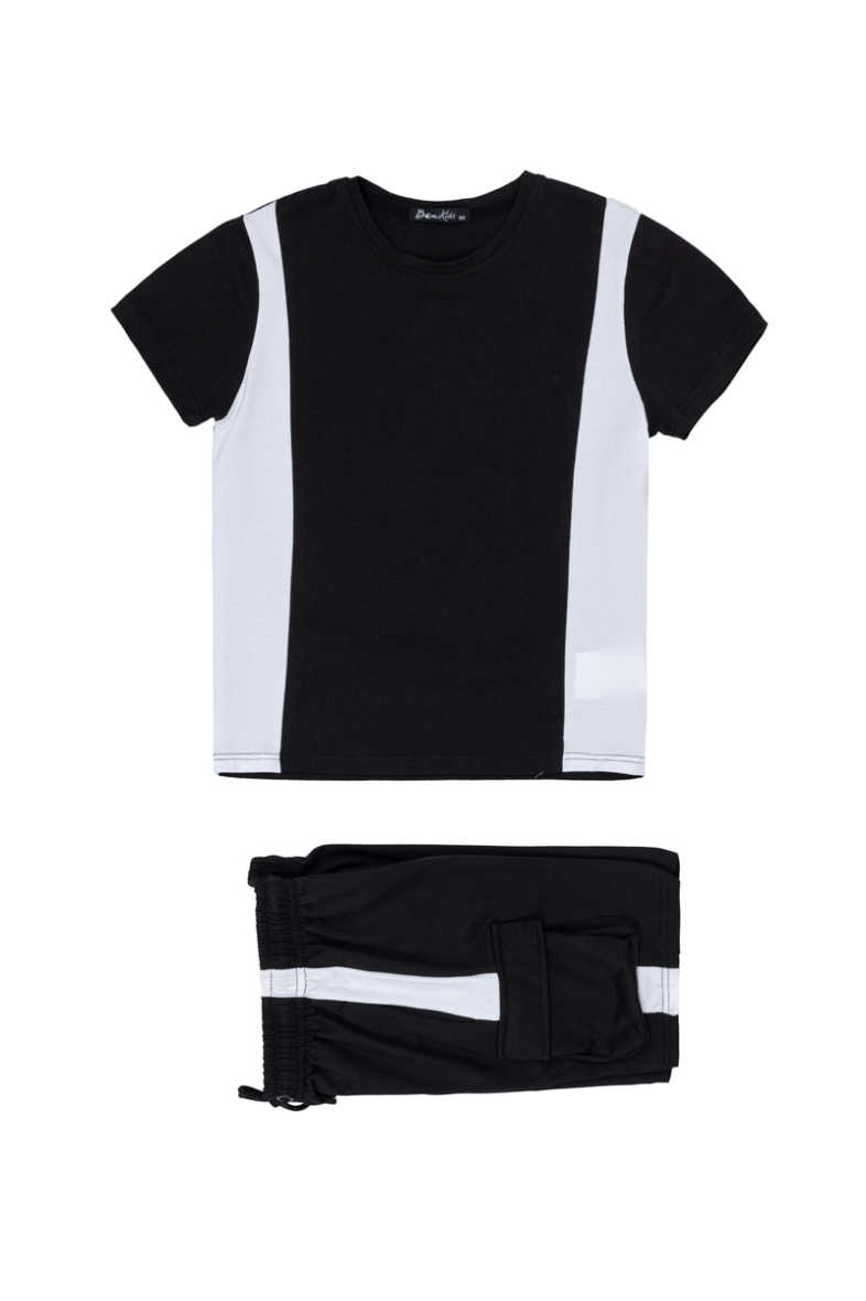 Grossiste Boomkids - Ensemble t-shirt + short avec zip sur les poches