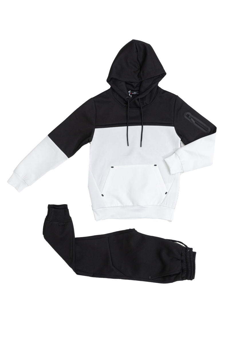 Großhändler Boomkids - Zweifarbiges Kinder-Sweatshirt-Set