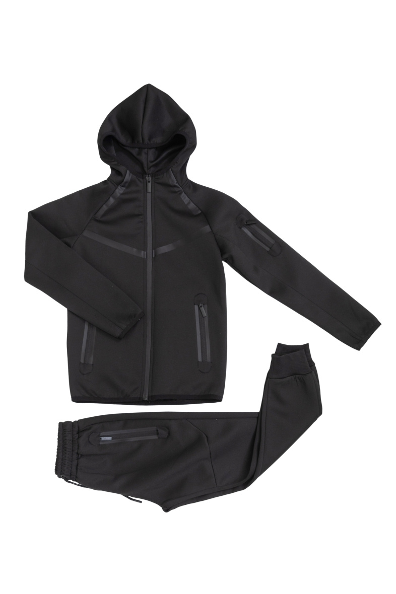 Mayorista Boomkids - Conjunto de jogging con cremallera y capucha.