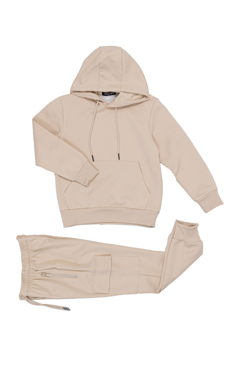 Großhändler Boomkids - Jogger-Set mit Kapuzenpullover und Jogginghose