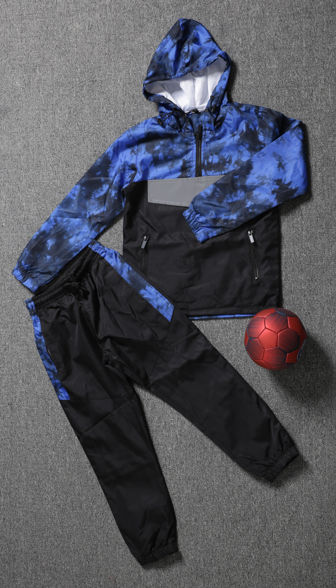 Mayorista Boomkids - Conjunto de jogging con chaqueta con cremallera y capucha.