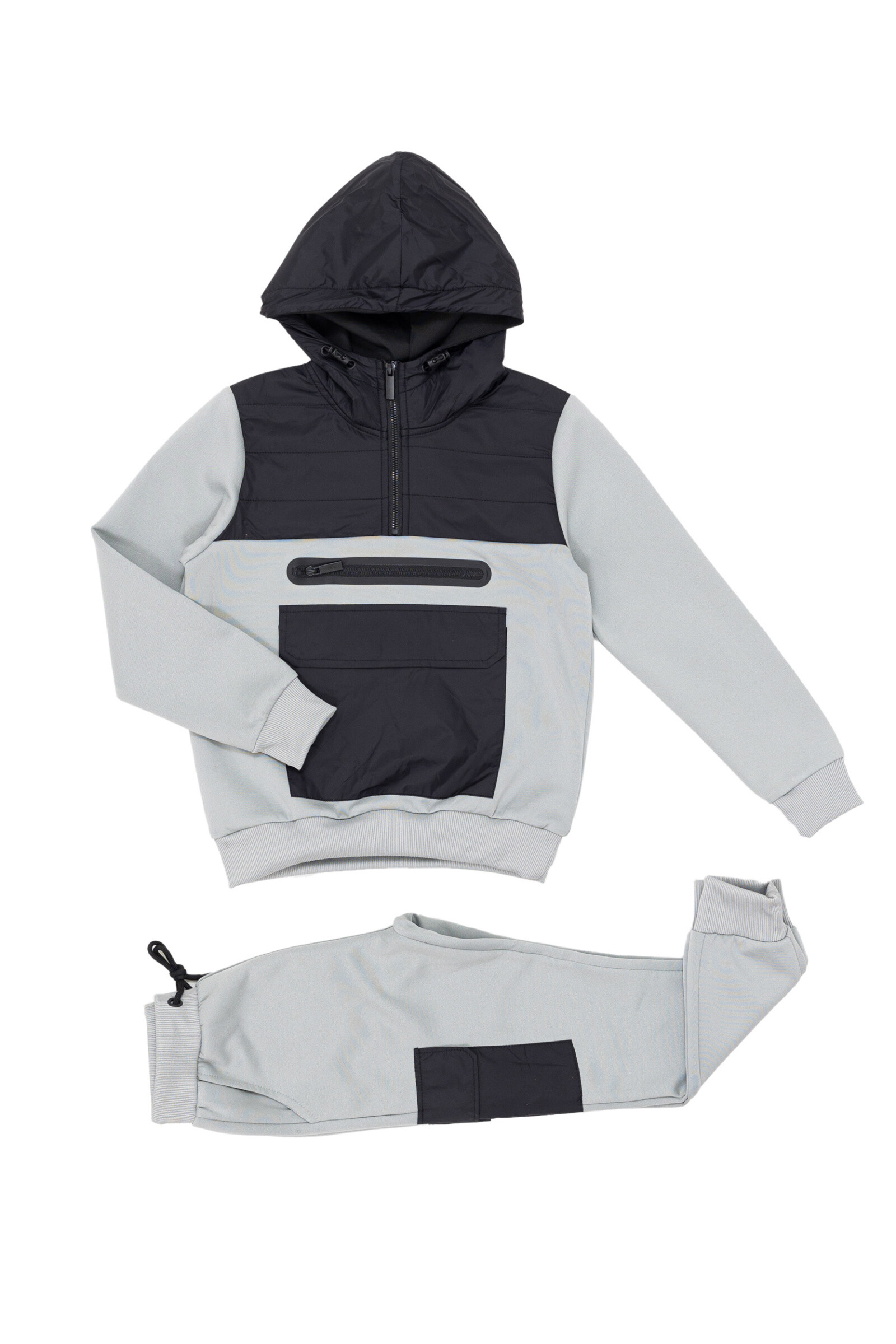 Großhändler Boomkids - Jogging-Set mit Kapuze und Mitteltasche