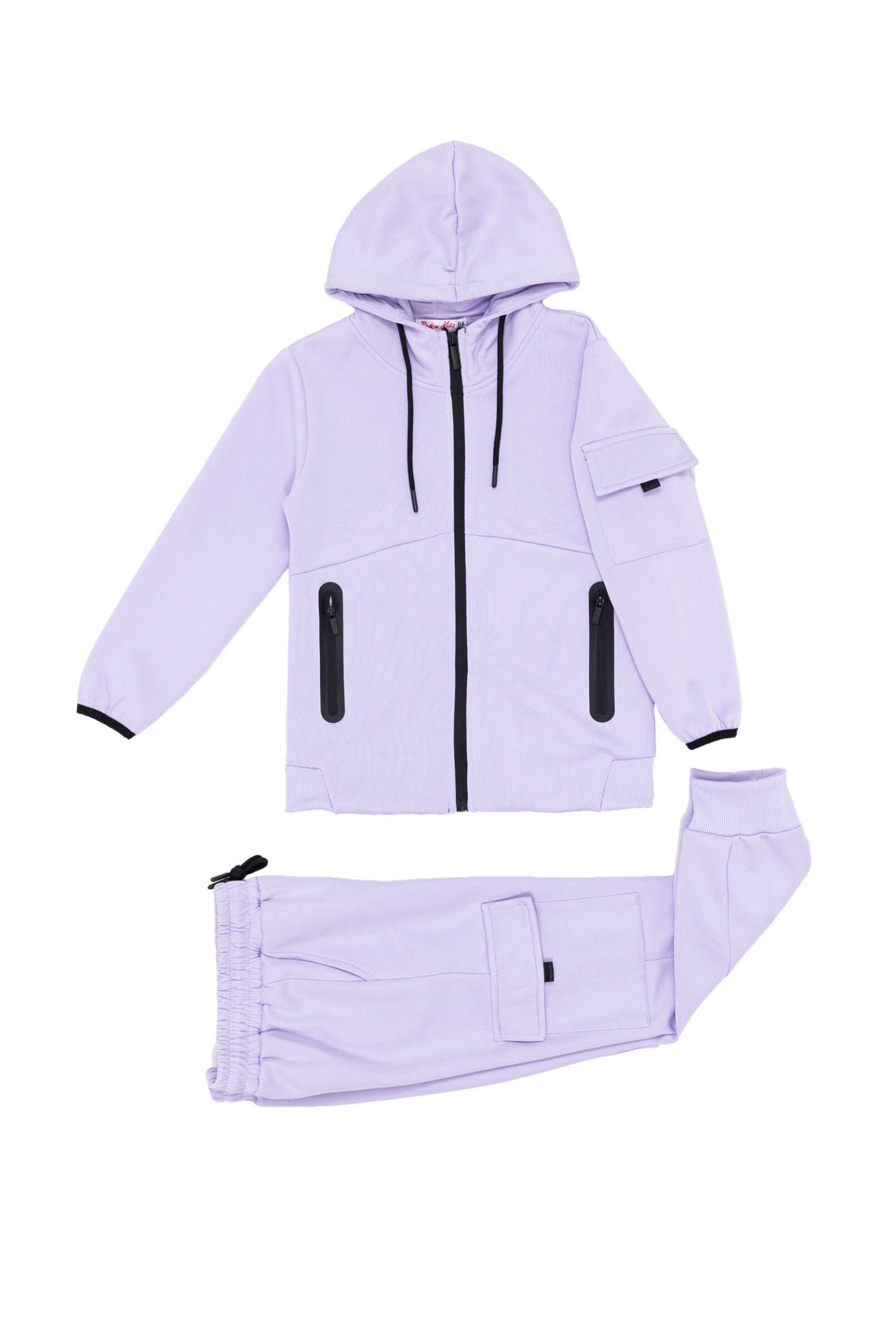 Grossista Boomkids - Tuta da jogging bicolore con cappuccio