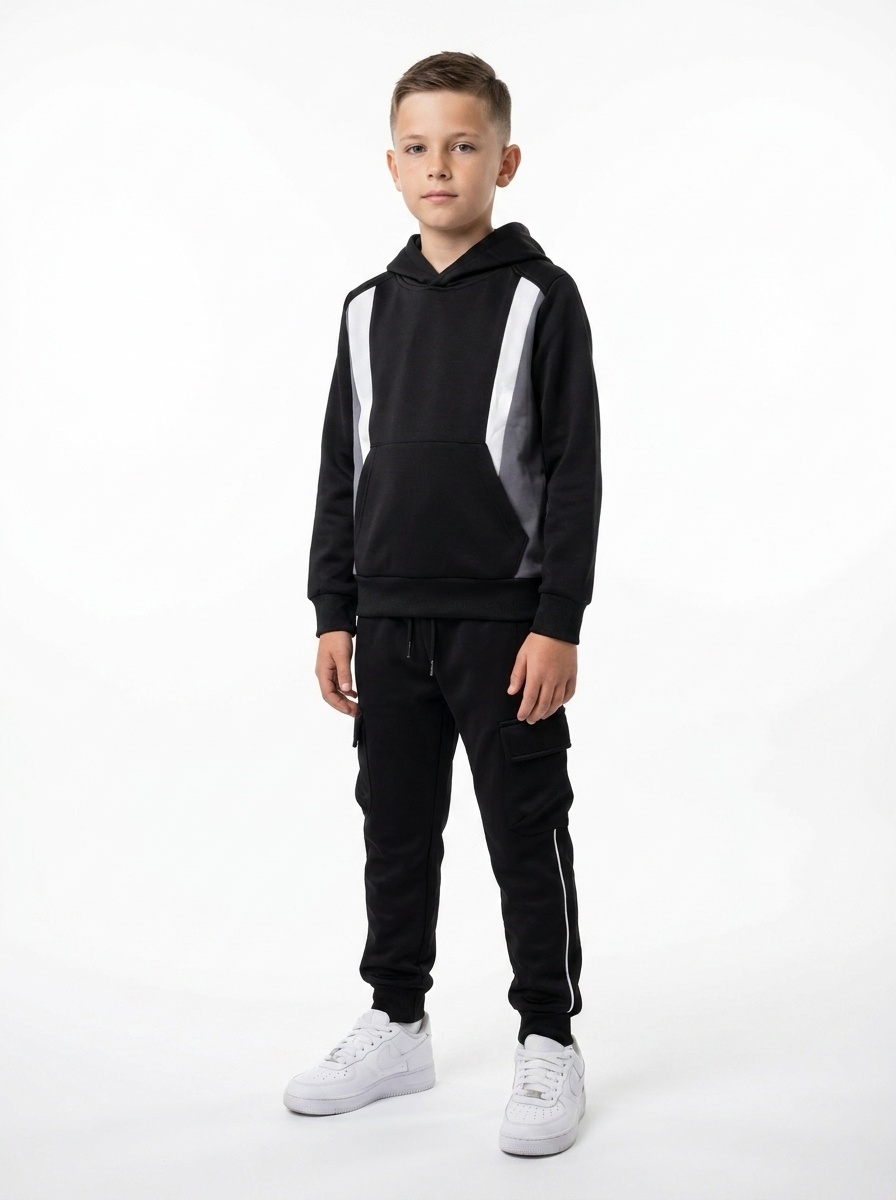Mayorista Boomkids - Conjunto de chándal infantil con capucha