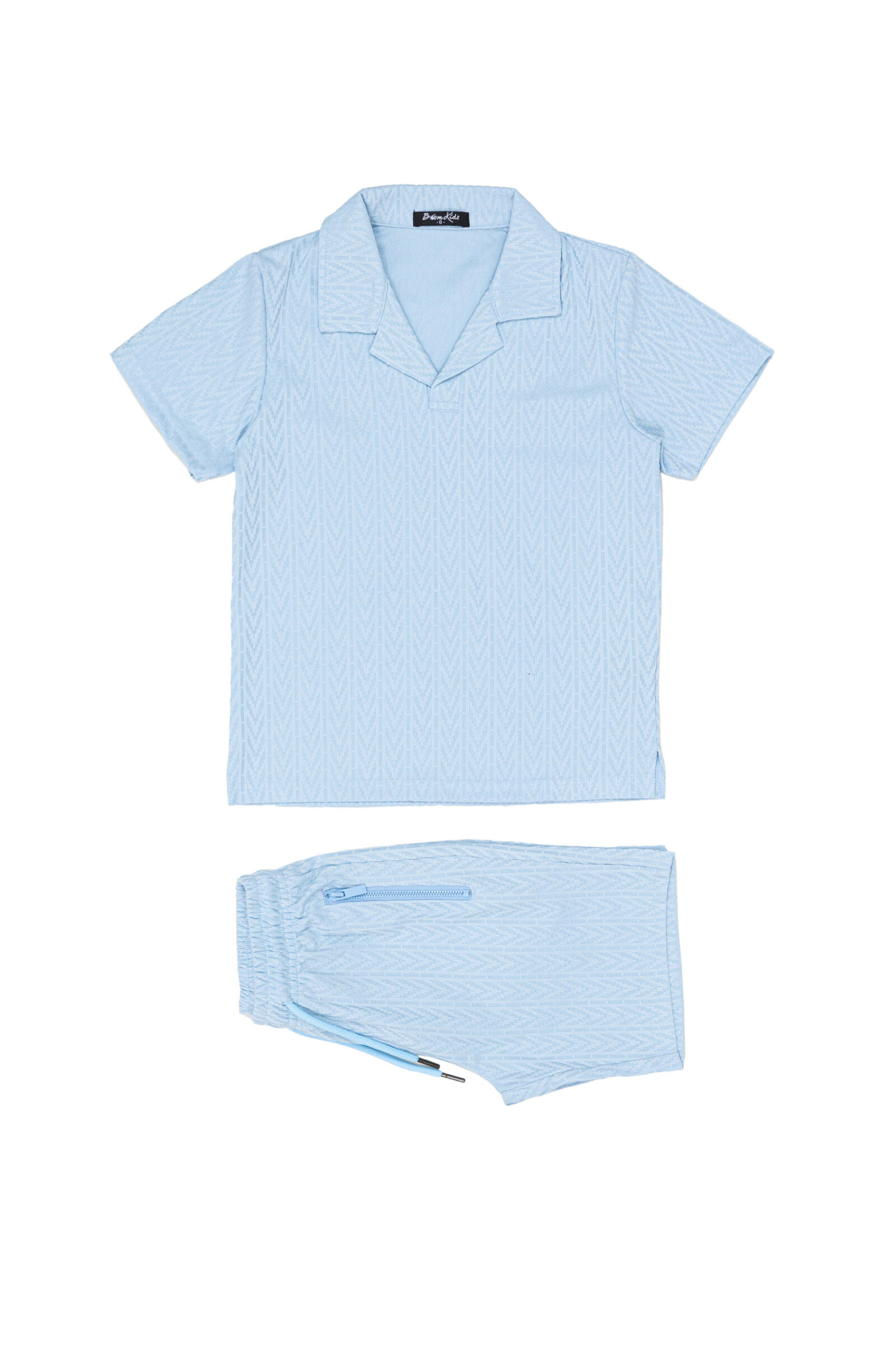 Grossiste Boomkids - Ensemble top avec short à motif en relief