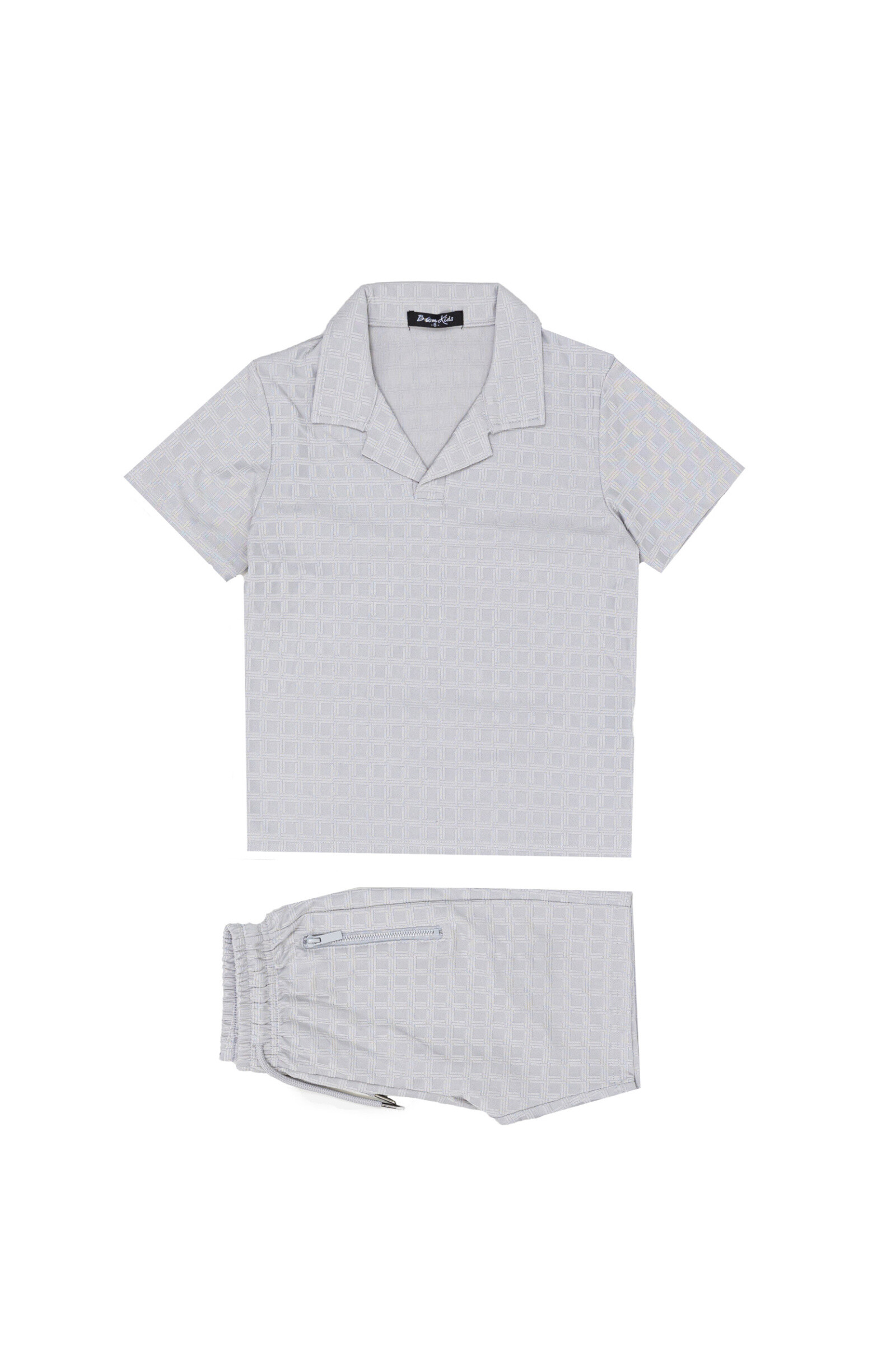 Großhändler Boomkids - Bedrucktes Hemd + Shorts-Set