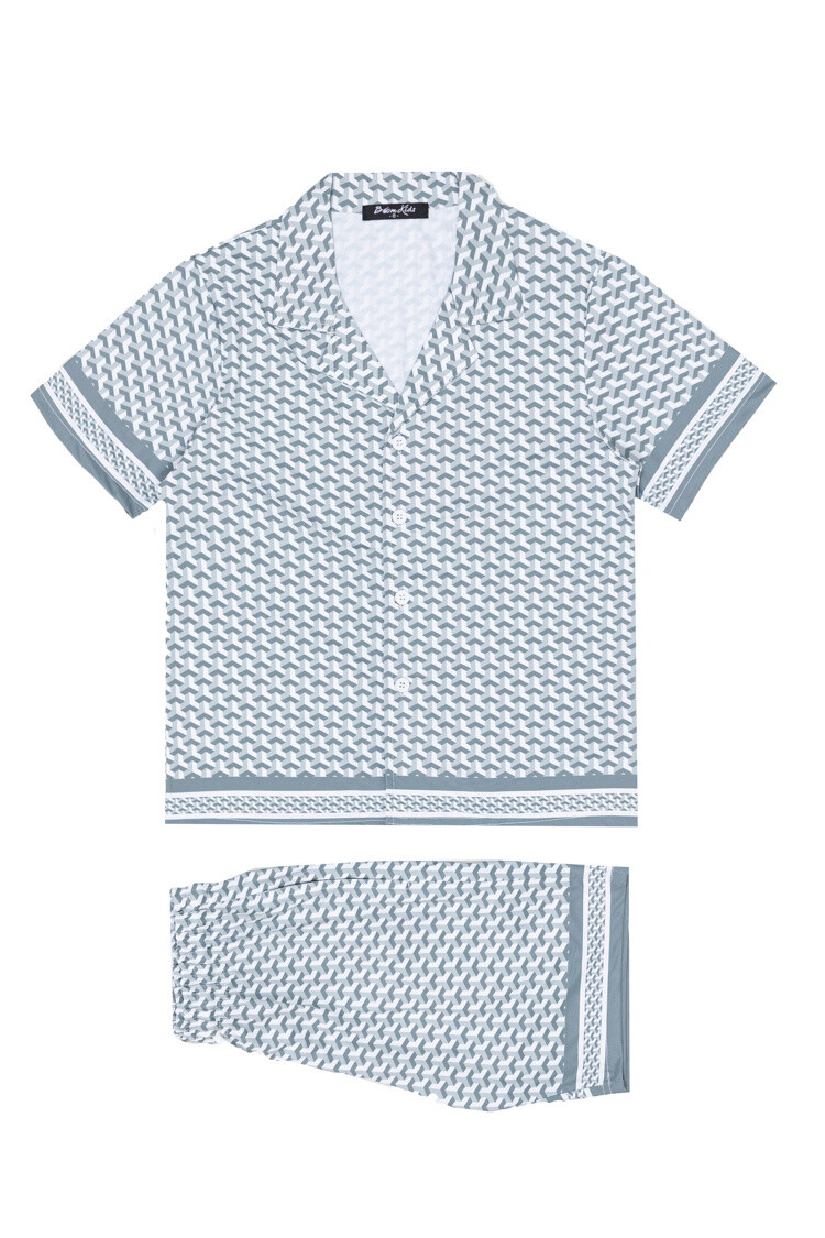 Grossiste Boomkids - Ensemble fluide imprimé chemise short