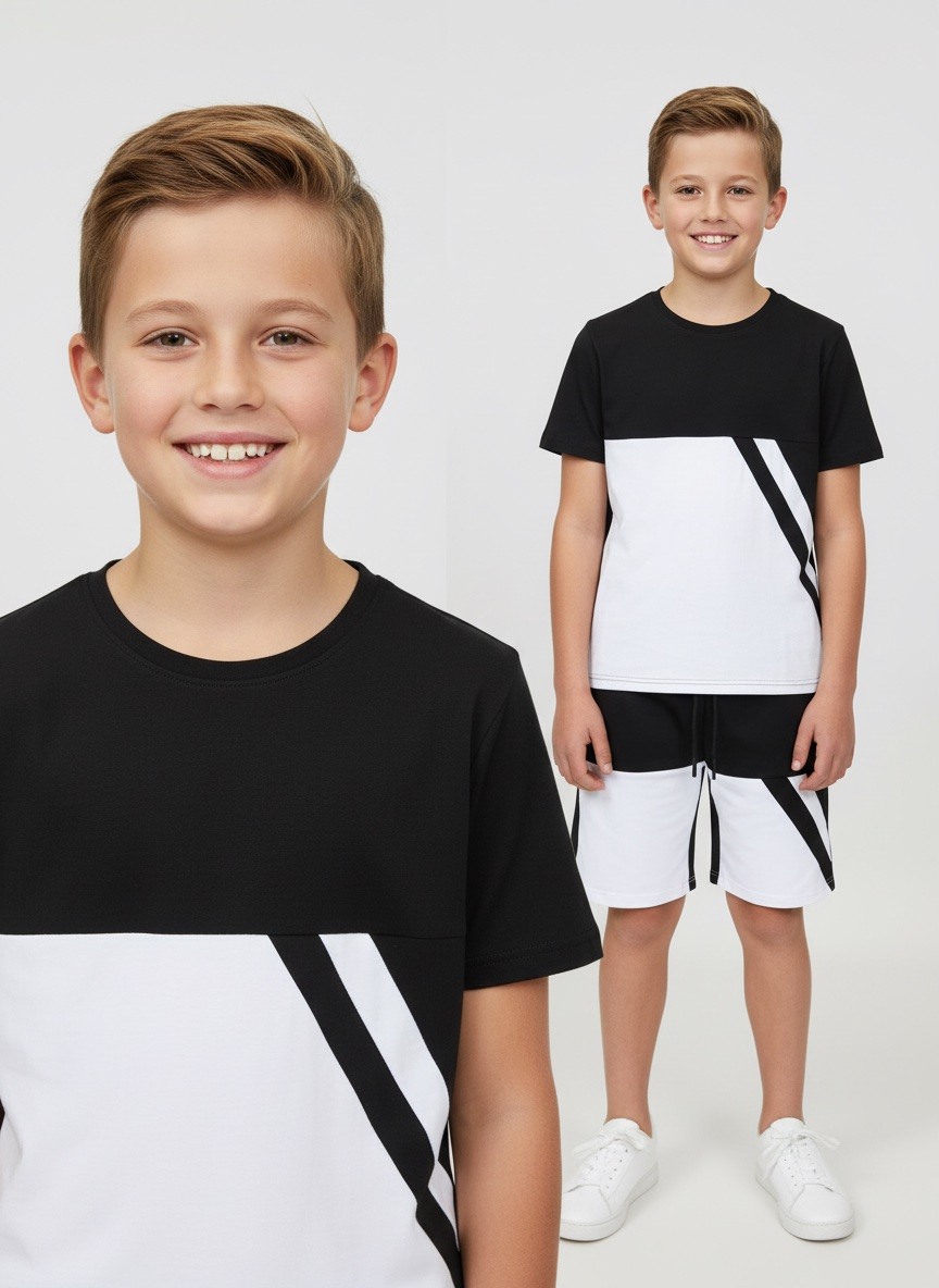 Großhändler Boomkids - Kinder T-Shirt und Shorts Set