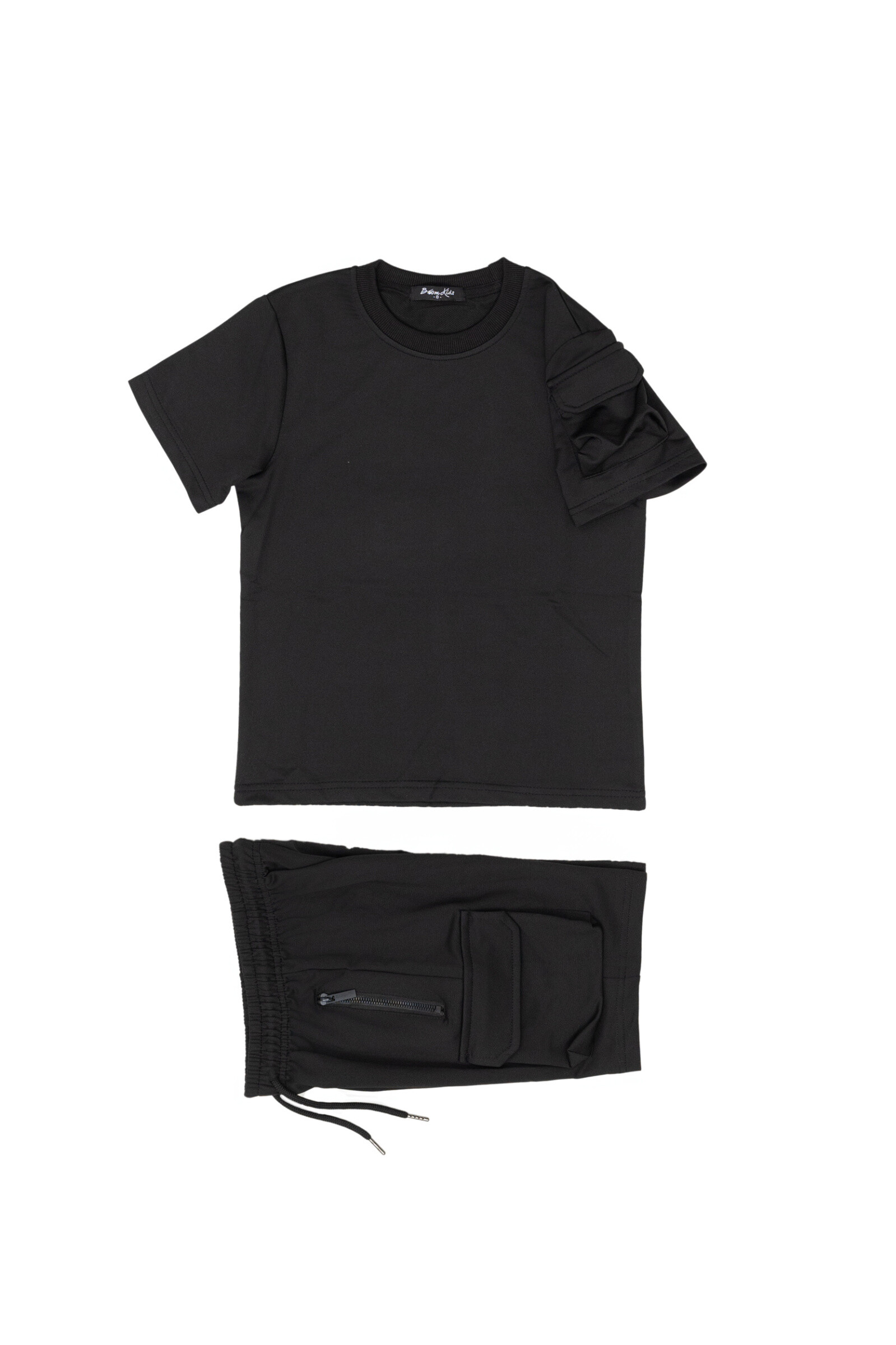Grossiste Boomkids - Ensemble t-shirt short avec poches