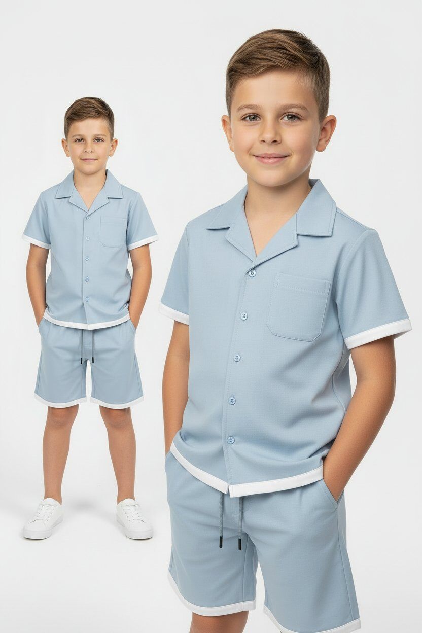 Grossiste Boomkids - Ensemble chemise short enfant