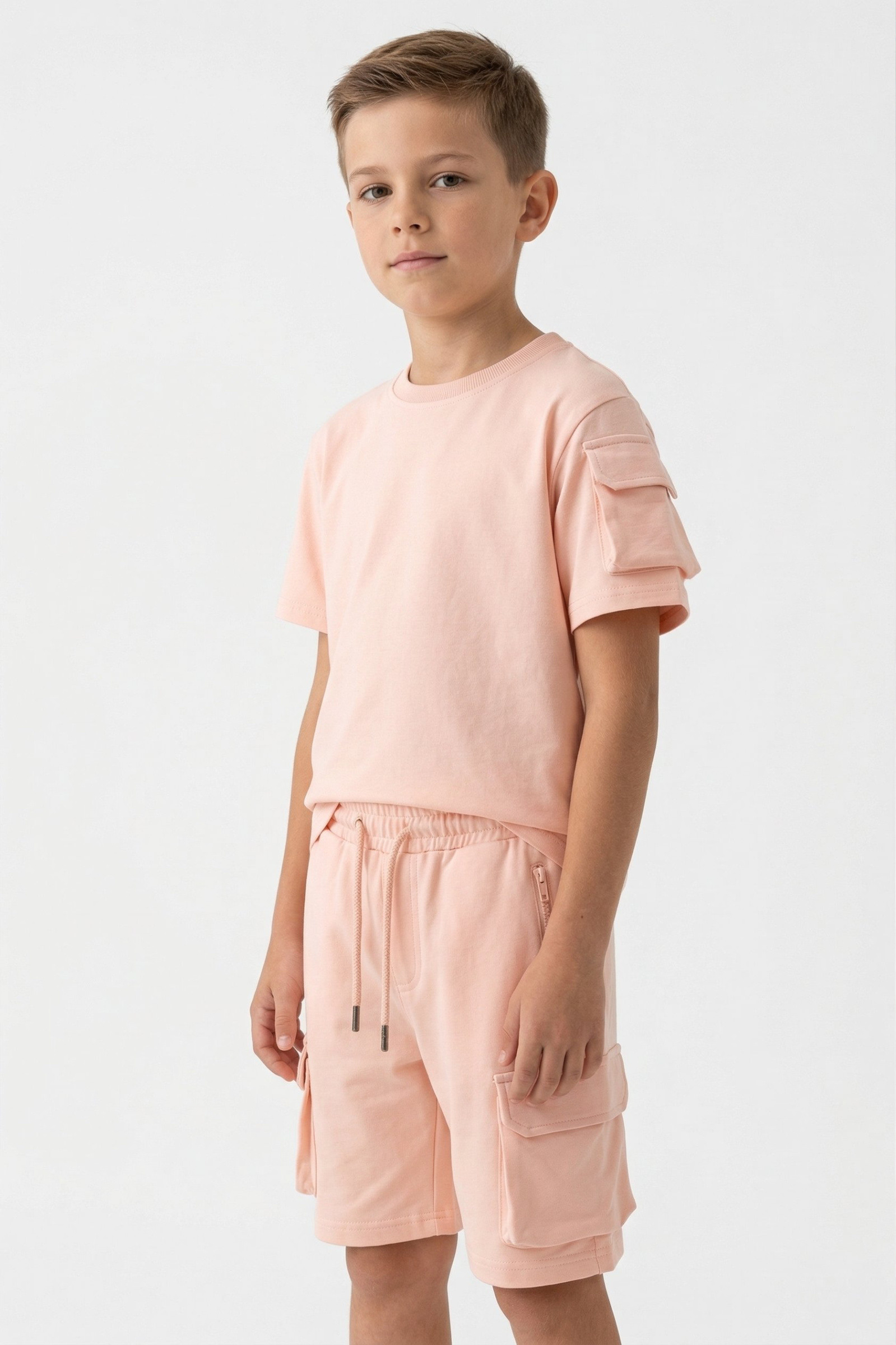 Wholesaler Boomkids - Kids' t-shirt and shorts set with pockets