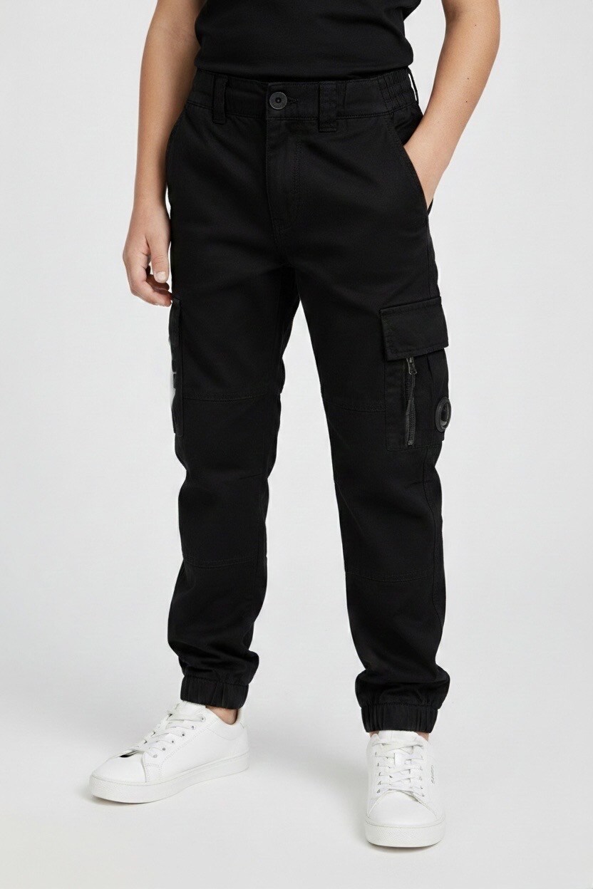 Grossiste Boomkids - Pantalon de jogging cargo en coton enfant