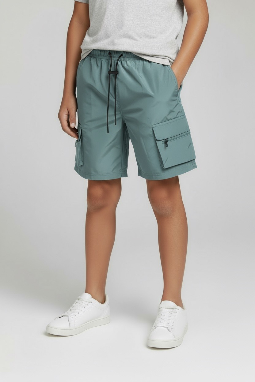 Großhändler Boomkids - Kinder-Cargo-Shorts mit Taschen