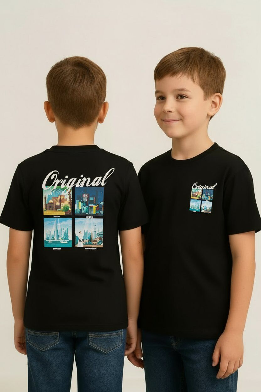Wholesaler Boomkids - Kids' T-shirt with pattern